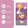Toalha De Banho Infantil Aveludada Praia Piscina Personagens:Patrulha Canina Rosa - 2
