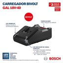 Ver imagem 6 de Carregador de Bateria 18v-40 Bivolt BOSCH-Bivolt