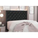 Ver imagem 4 de Cabeceira Cama Box Casal 140 Cm Tania Veludo S04 - D'Rossi Cor Preto