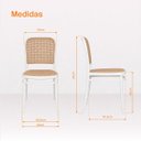 Ver imagem 4 de Cadeira de Jantar Roma para Sala e Cozinha - Branco - 1