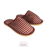 Pantufa Feminina Rosa Listrada 36/37 Conforto e Qualidade - 4