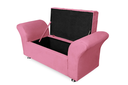 Ver imagem 2 de Calçadeira Baú Com Capitonê Veneza Cama Queen 160 cm Suede Rosa Barbie DL Decor