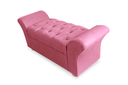 Ver imagem 1 de Calçadeira Baú Com Capitonê Veneza Cama Queen 160 cm Suede Rosa Barbie DL Decor