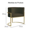 Ver mais imagens de Kit 02 Poltronas Luana Para Sala Suede Cores - DS Estofados - Marrom