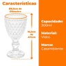 Jogo de Taças de Vidro Bico de Abacaxi Transparente Luxo - Casambiente - 5