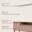 Ver imagem 4 de Rack para Tv com Prateleira 150cm Retro Mdf Rosa Dallas - On Móveis