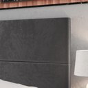 Ver imagem 2 de Cabeceira Estofada Suede Para Cama Box Casal Queen 1,60 Capri - Cinza - Lojas RPM