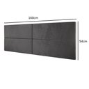 Ver imagem 4 de Cabeceira Estofada Suede Para Cama Box Casal Queen 1,60 Capri - Cinza - Lojas RPM