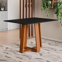 Ver imagem 2 de Mesa de Jantar 4 Lugares Multimóveis Cr50240 Cinamomo/preto