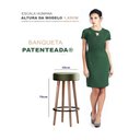 Ver imagem 2 de Kit 2 Banquetas Altas Estofadas Atenas 70cm Verde - Adz