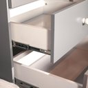 Ver imagem 7 de Guarda Roupa Infantil Nuvem 91,8cm com 3 Portas 100% Mdf Cor:fendi