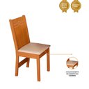 Ver imagem 3 de Kit 4 Cadeiras Paraty Mdf Assento Acolchoado Tecido Bagum Bege