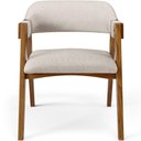 Ver imagem 3 de Kit 04 Cadeiras para Sala de Jantar e Estar Living Estofada Suran L02 Linho Cru - Lyam