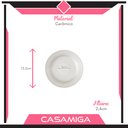 Ver imagem 2 de Pires Chá Cerâmica 15,2cm Perla Branco