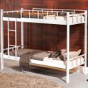 Ver imagem 2 de Beliche de Solteiro Aço Tubular Reforçado Mônaco Branco