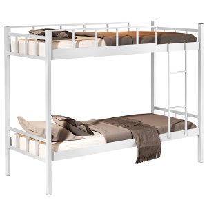 Beliche de Solteiro Aço Tubular Reforçado Mônaco Branco