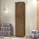 Ver imagem 2 de Armário Multiuso Uma Porta Quatro Prateleira Interna para Lavanderia Sofia - J&a Móveis:jequitiba