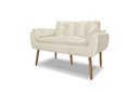 Ver imagem 2 de Namoradeira Decorativa Opala Suede - Estofados Carolina:bege