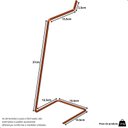 Ver imagem 7 de Porta Papel Higiênico Suporte Papel de Chão Rose Gold Yiwu