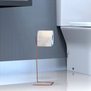 Ver mais imagens de Porta Papel Higiênico Suporte Papel de Chão Rose Gold Yiwu