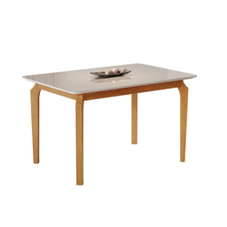 Mesa Alegra 4 Cadeiras Jade 1,20 Linho Jcm - Cinamomo/off - 4 Mesa Alegra 4 Cadeiras Jade 1,20 Linho Jcm - Cinamomo/off - 4