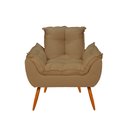 Ver imagem 3 de Kit Sofá Namoradeira Opala + 2 Poltronas Opala Balaqui Decor Cor:capuccino