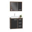 Ver imagem 2 de Cj Gabinete Banheiro com Cuba e Espelho Turin 60 C/ Vidro Ap