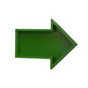 Ver imagem 1 de Nicho Prateleira Decorativa Quarto Infantil Formato Seta:verde