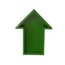 Ver imagem 2 de Nicho Prateleira Decorativa Quarto Infantil Formato Seta:verde