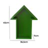 Nicho Prateleira Decorativa Quarto Infantil Formato Seta:verde - 3