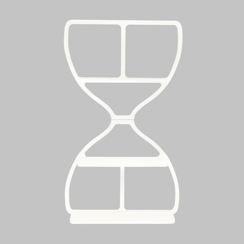 Estante Ampulheta Branca