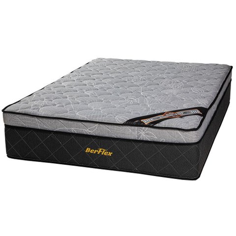 Colchão Queen Molas Ensacadas Ortopédico Extra Firme D55 Tipo Látex com Hiper Soft Alto 36cm Inmetro