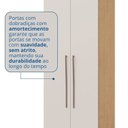 Ver imagem 6 de Guarda-Roupa Modulado 3 Peças Elegance Marrom/Angelin/Blanc