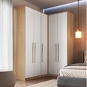 Ver imagem 1 de Guarda-Roupa Modulado 3 Peças Elegance Marrom/Angelin/Blanc