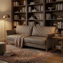 Ver imagem 6 de Sofa 2 Lugares Ambar 165 cm Braços Pes em Madeira Courino Tcs 729 Moll