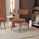 Ver imagem 1 de Poltrona Decorativa para Sala de Estar Base Fixa Londres L02 Bouclê - Lyam Lyam Decor Rosê