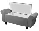 Ver imagem 4 de Recamier Baú 1,50m Lara Premium para Cama Casal Estilo Decorativo Closet Estofado Cor Cinza