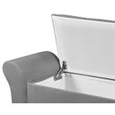 Ver imagem 5 de Recamier Baú 1,50m Lara Premium para Cama Casal Estilo Decorativo Closet Estofado Cor Cinza
