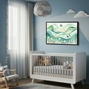 Ver imagem 2 de Quadro Decorativo Peixes Mar Verde - 50x70cm:moldura Branca