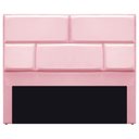 Ver imagem 6 de Cabeceira Queen 160 Cm Cama Box Suede Rosa Bebê