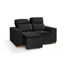 Ver imagem 2 de Sofá Modular 2 Lugares Marabá 150cm com Molas, Retrátil e Reclinável com Tecido Veludo Nobre Sofatec