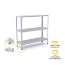 Ver imagem 3 de ESTANTE DE AÇO MULTIUSO PANDIN EDP03SR - CINZA EDP03SR M.U. C#20 P#26