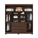 Ver imagem 3 de Guarda Roupa Roupeiro Casal 04 Portas Cádis Café Touch Demóbile
