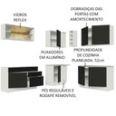 Ver imagem 5 de Armário de Cozinha Completa de Canto 389cm Branco Preto Agata Madesa 01