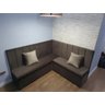 Conjunto Canto Alemão Baú Encosto Ripado Suede (1,20x1,50):areia - 7