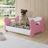 Berço Para Cachorro e gato Pet Osso Com Colchonete Rosa - 2