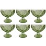 Jogo de 6 Taças para Sobremesa Verde 310ml Sofisticação e Estilo À Mesa - 1
