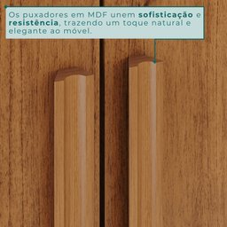 Guarda-roupa Casal 6 Portas 8 Gavetas Florianópolis 100% MDF  - 7