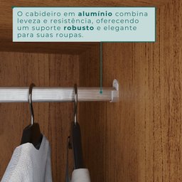 Guarda-roupa Casal 6 Portas 8 Gavetas Florianópolis 100% MDF  - 9