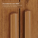 Ver imagem 6 de Guarda-Roupa Casal 6 Portas 8 Gavetas Florianópolis 100% MDF Marrom/Cinamomo